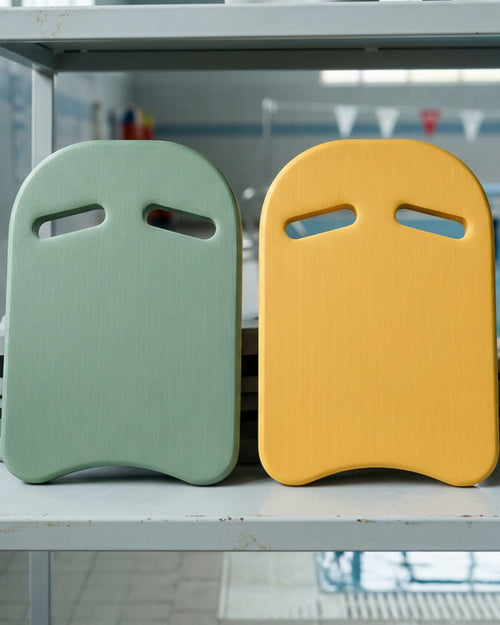 Kovao Compact EVA Swimming Kickboards Set of 2 Sage and Yellow - Lifestyle view