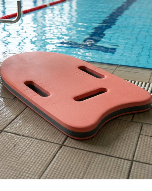 Kovao Arrow EVA Swim Training Board 41 x 28 cm with 3 Grip Positions Coral - Lifestyle view